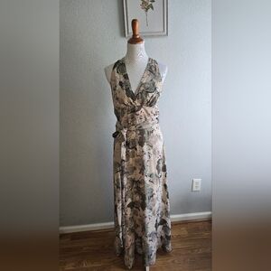 Hinge Floral Silk Dress